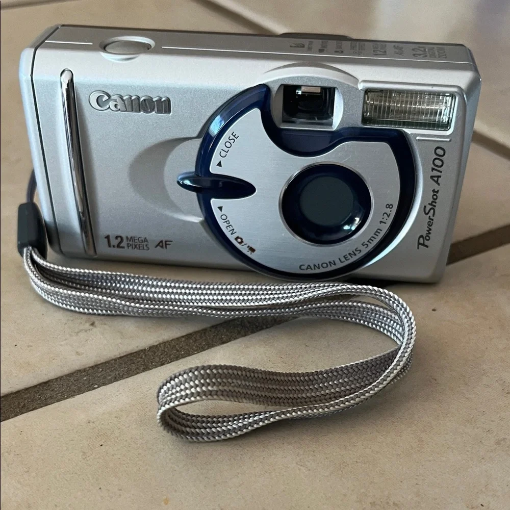 Canon PowerShot A100 Digital Camera - Silver and Black